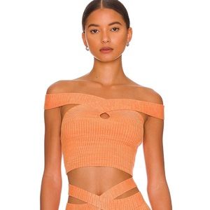 h:ours cia crossover off shoulder top